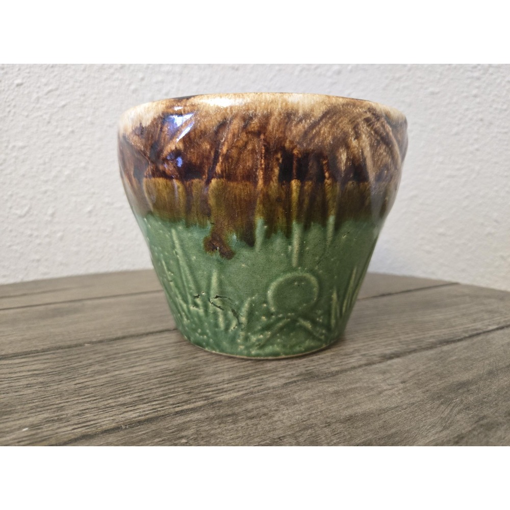 Robinson Ransbottom Roseville Pottery Jardiniere Pot Planter Sun Star Moon 5x6